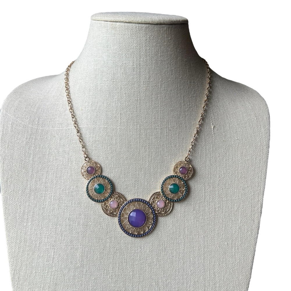 Cracker Barrel NWT Mandala Statement Necklace